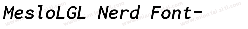 MesloLGL Nerd Font字体转换